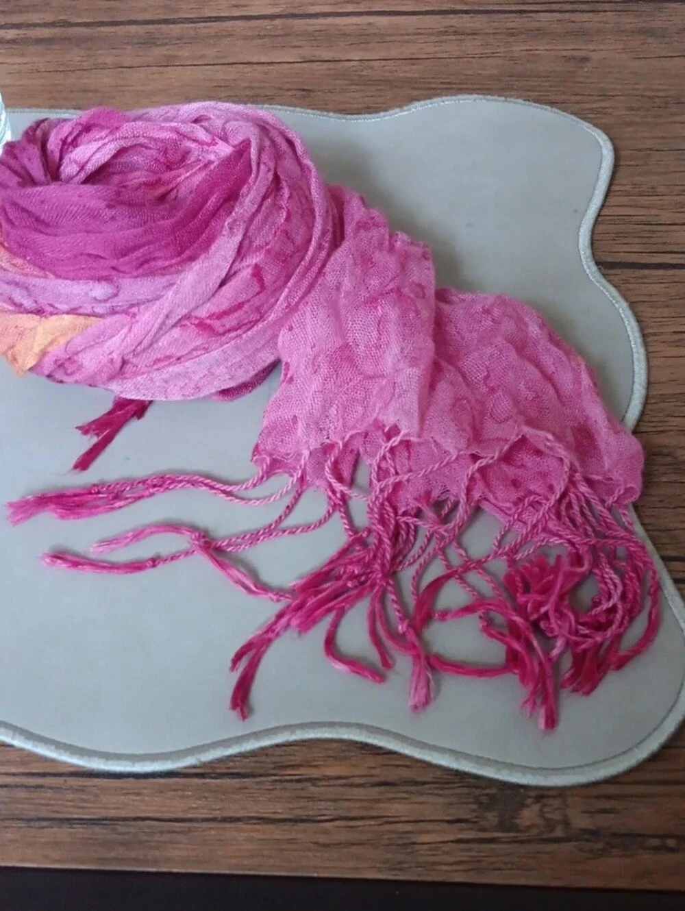 Bright Pink Women's Scarf Wrap - Lightweight Fashion AccessoryVintage